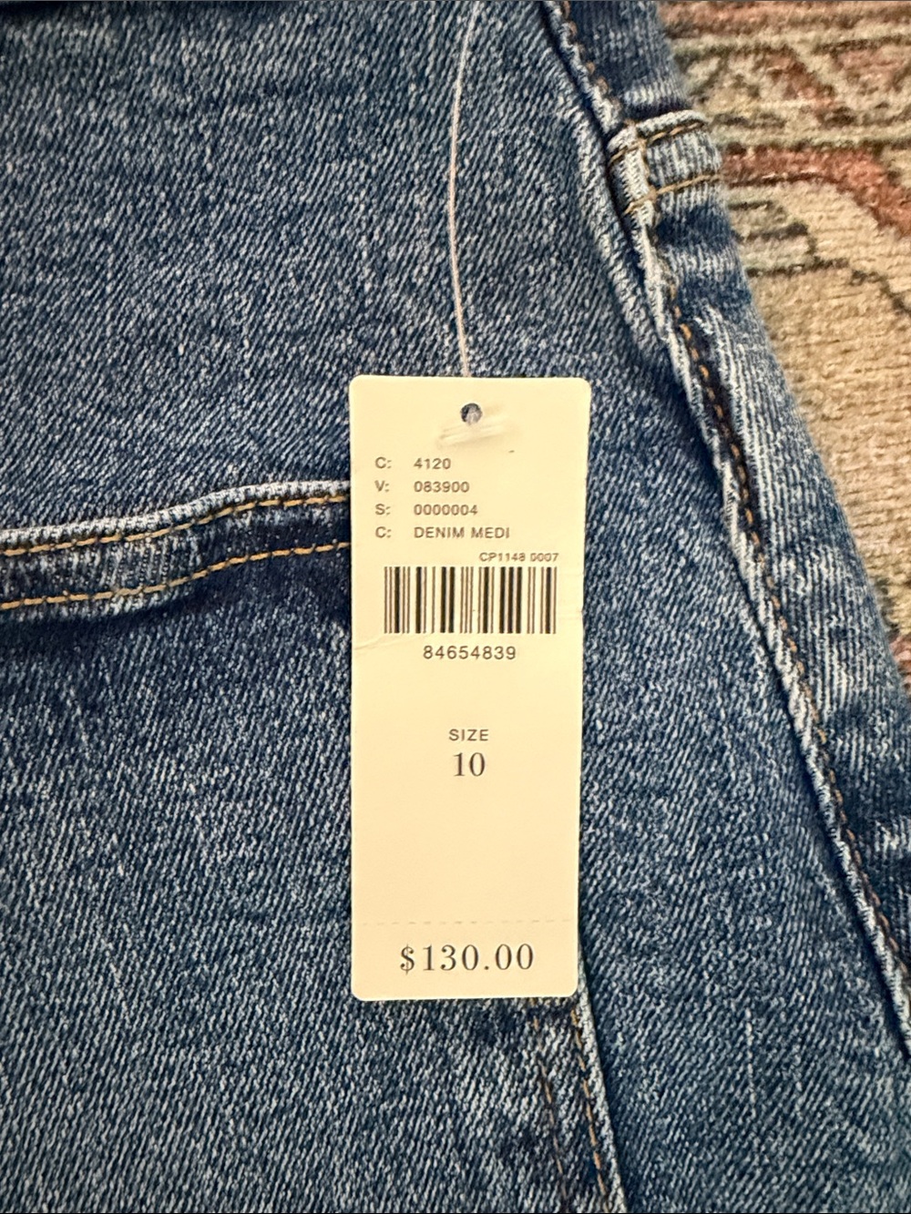 ANTHROPOLOGIE Pilcro Denim Buttondown Pencil Skirt Sz 10 - NWT! - Picture 9 of 13
